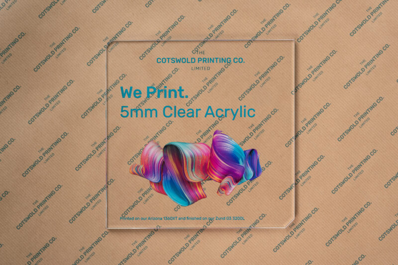 Printed 5mm Clear Perspex