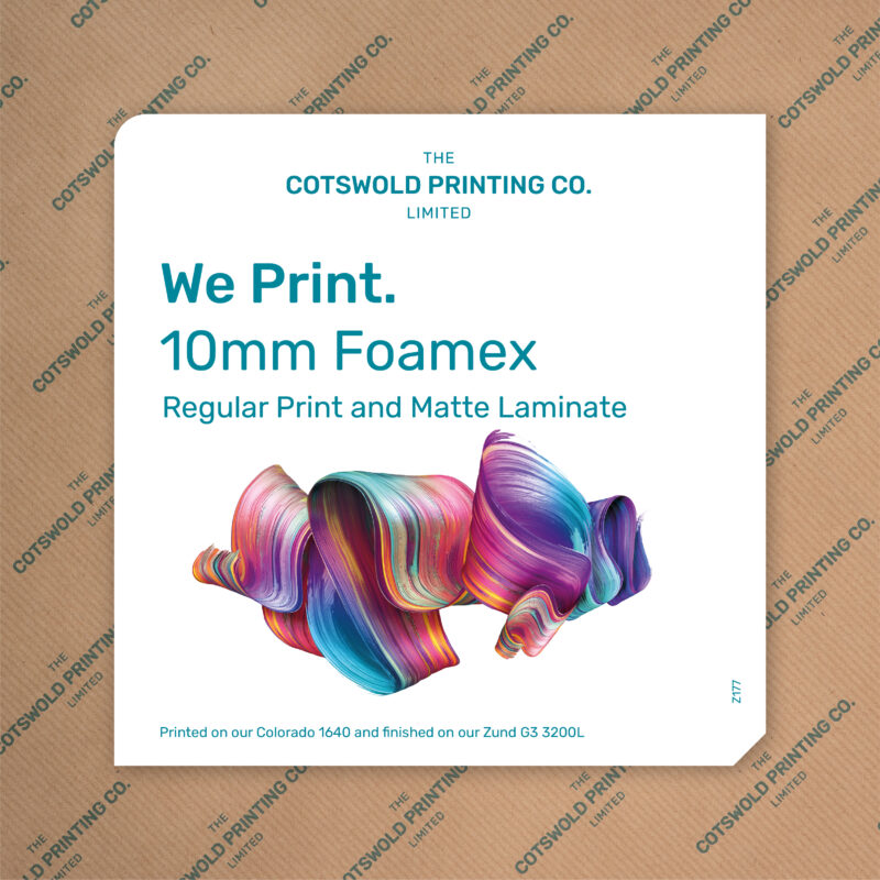 10mm White PVC with Regular Print & Matte Laminate